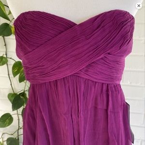 Petite silk chiffon Taryn long dress / petite 2 / spiced wine